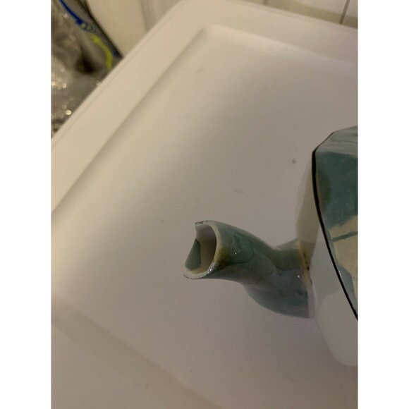 Vintage Fine China Sugar Bowl Made in Japan Rose Gold Flaw Chip On Spout - Picture 6 of 9